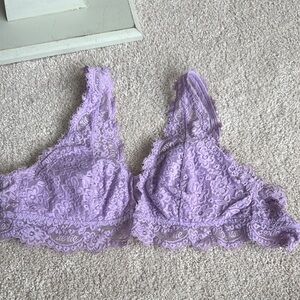 aerie Purple Lace Bralette for Intimates & Sleepwear